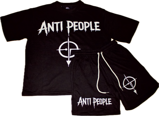 Prototype 001 black T-shirt and black shorts set – Clarity > Chaos