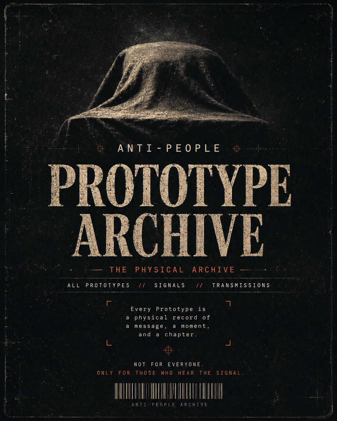 Prototype Archives collection cover for Anti-People Apparels