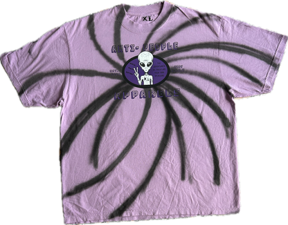 Pastel Purpose heavyweight tee with handcrafted paint and printed artwork